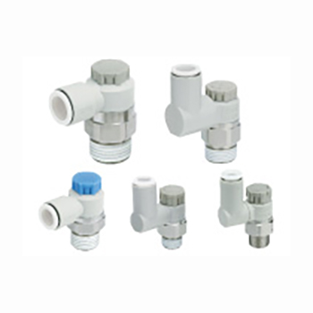 AS SMC產(chǎn)品不銹鋼規(guī)格的彎頭型 萬向型 按壓鎖定式