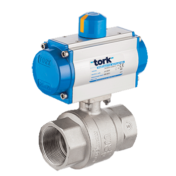 SMS-TORK 土耳其 TORK-PAV 901 PNEUMATIC ACTUATED BRASS BALL VALVES 2/2 WAY