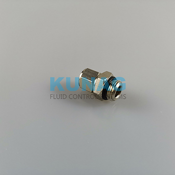 兩通接頭外螺紋G1-8轉(zhuǎn)插管Φ6X4 KUNAG