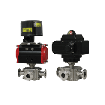 Series WE33 3-Way Tri-Clamp Stainless Steel Ball Valve dwyer 德威爾