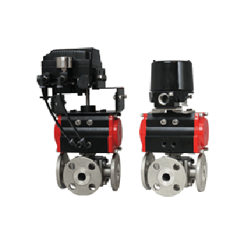 Series WE34 3-Way Flanged Stainless Steel Ball Valve dwyer 德威爾