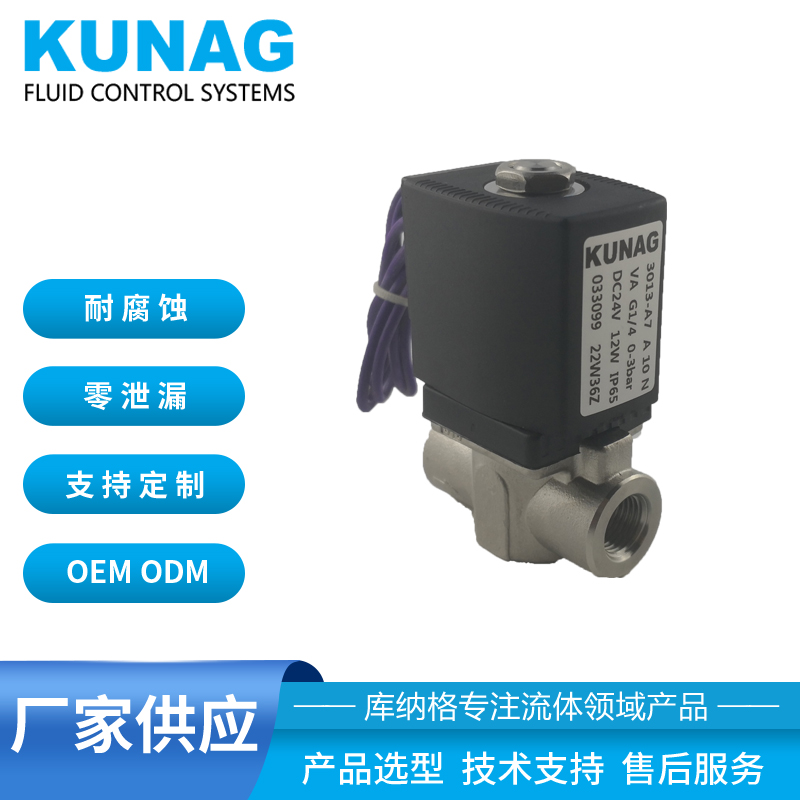 3013-A7型 DN10不銹鋼電磁閥 大流量 飛線線圈033099