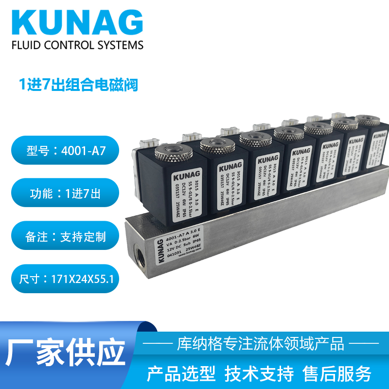 1進7出組合集成電磁閥 | 高強度不銹鋼大流量多路控制解決方案